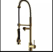 VIGO VG02007MG Zurich Single-Handle Pull-Down Sprayer Kitchen Faucet, Matte Gold