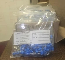 Lot of 100 Illinois Capacitor 47uF 16V Radial Electrolytic Capacitors 476RLR016M