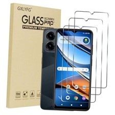 3 Pack Tempered Glass Screen Protectors Compatible with Cricket Icon 2026/AT T