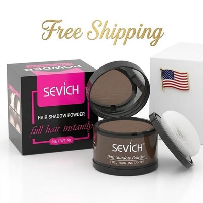 Sevich Hairline Powder Root Touch Up Powder for Thinning Hair Medium Brown 4g