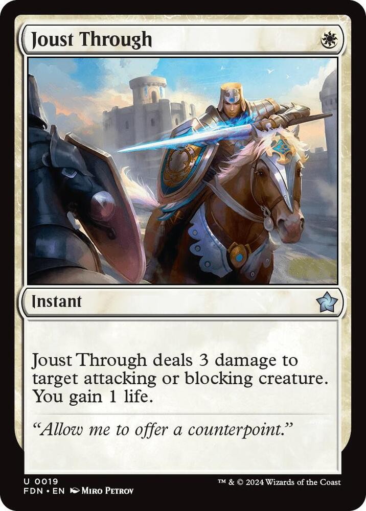 Joust Through U Foundations 19 NM
