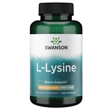 Swanson L-Lysine - Free Form 500 mg 100 Capsules - Wellness Balance Targeted