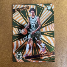 Panini 2024-25 Revolution AJ Johnson #140 Rookies Milwaukee Bucks Basketball