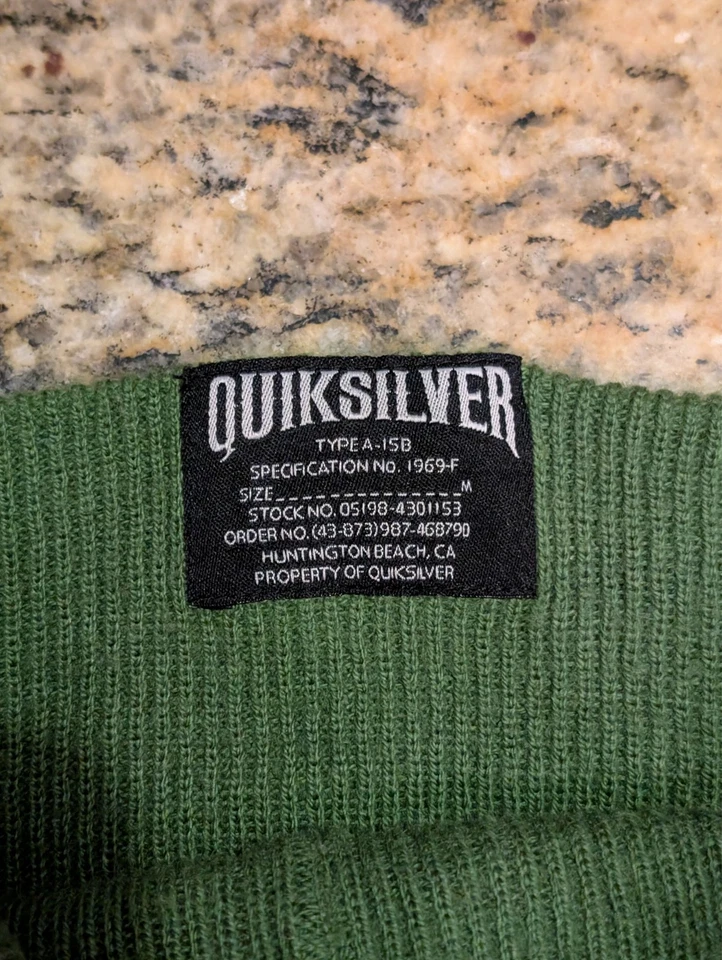 Gorro Quiksilver Verde Amarillo Rojo Talla M Foto 3 de 3