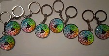 Set Of 8 Keychains New