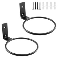 Jiozermi 2 Pack 8 inch(203mm) Flower Pot Holder Ring, 8", Black