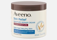 Aveeno SKIN RELIEF Moisture Repair Cream INTENSE MOISTURE for Very Dry Skin 11oz