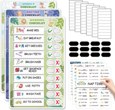 New 3-in-1 Magnetic Zoo Routine  Chore Chart for Kids, Fast Shipping