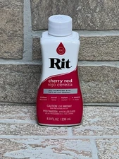 Rit Cherry Red - Rojo Cereza All Purpose Liquid Dye 8.0 fl. oz. / 236 ml