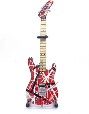 Eddie Van Halen - EVH - Eddie Van Halen - 5150 Red White & Black Mini Guitar Rep
