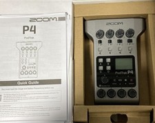 Zoom PodTrak P4 Portable Multitrack Podcast Handy Recorder, Open Box Unused