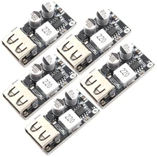 5 Pack JacobsParts 24W USB QC 3.0 Fast Charge Step-Down Buck Power Module DC ...