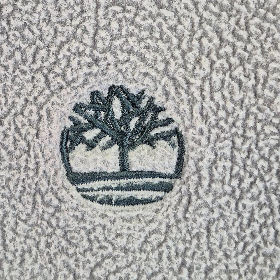 TIMBERLAND Jumper XL gris para hombre cremallera completa bordado logotipo po... - Imagen 4 de 4