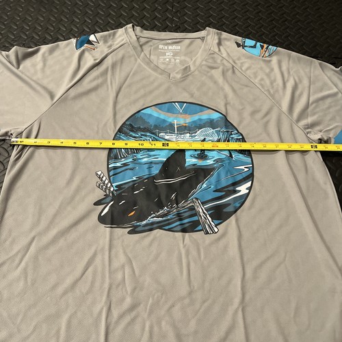 Camiseta deportiva de los San Jose Sharks para hombre talla XL gris "aguas abiertas" promoción NHL hockey 2020 SGA - Imagen 7 de 8