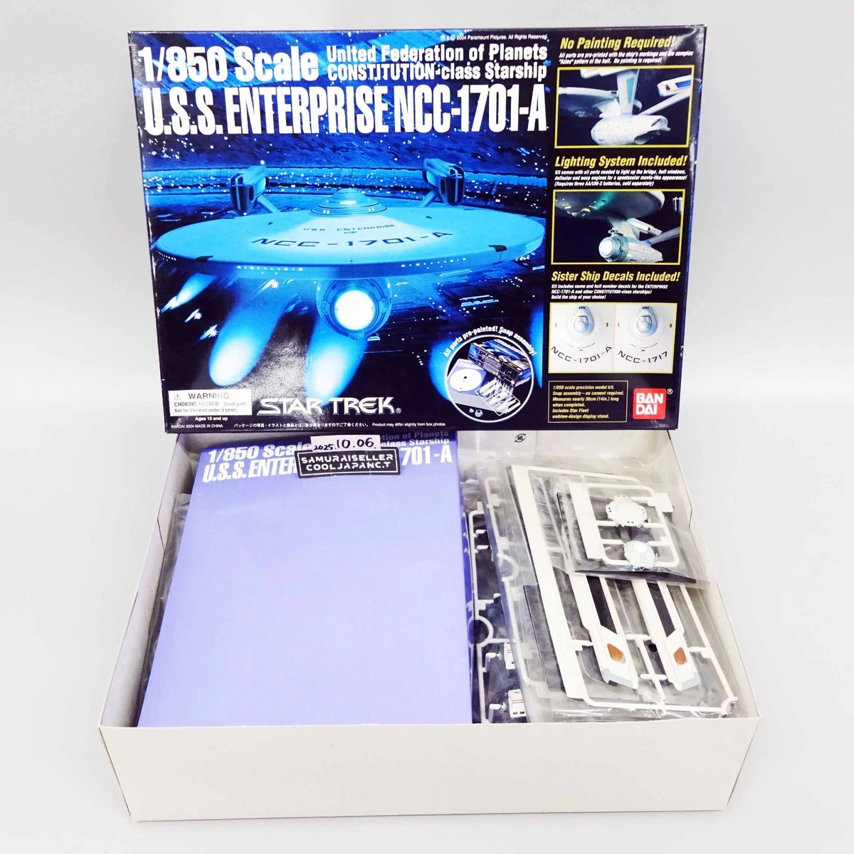 Star Trek 1/850 U.S.S. ENTERPRISE NCC-1701-A Plastic Model Kit