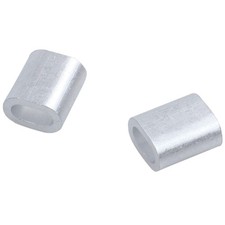 2X(2mm Aluminum  Hole Wire Rope Clamp Clip Sleeve 80 Pcs Z2I2)5771