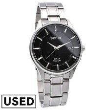 Montre solaire homme SEIKO Selection SBPX103 - paire modèle et cadran noir oc...