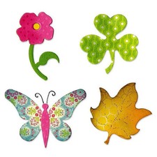Fustelle Big Shot Sizzix Bigz Farfalla, Fiore, Foglia E Trifoglio