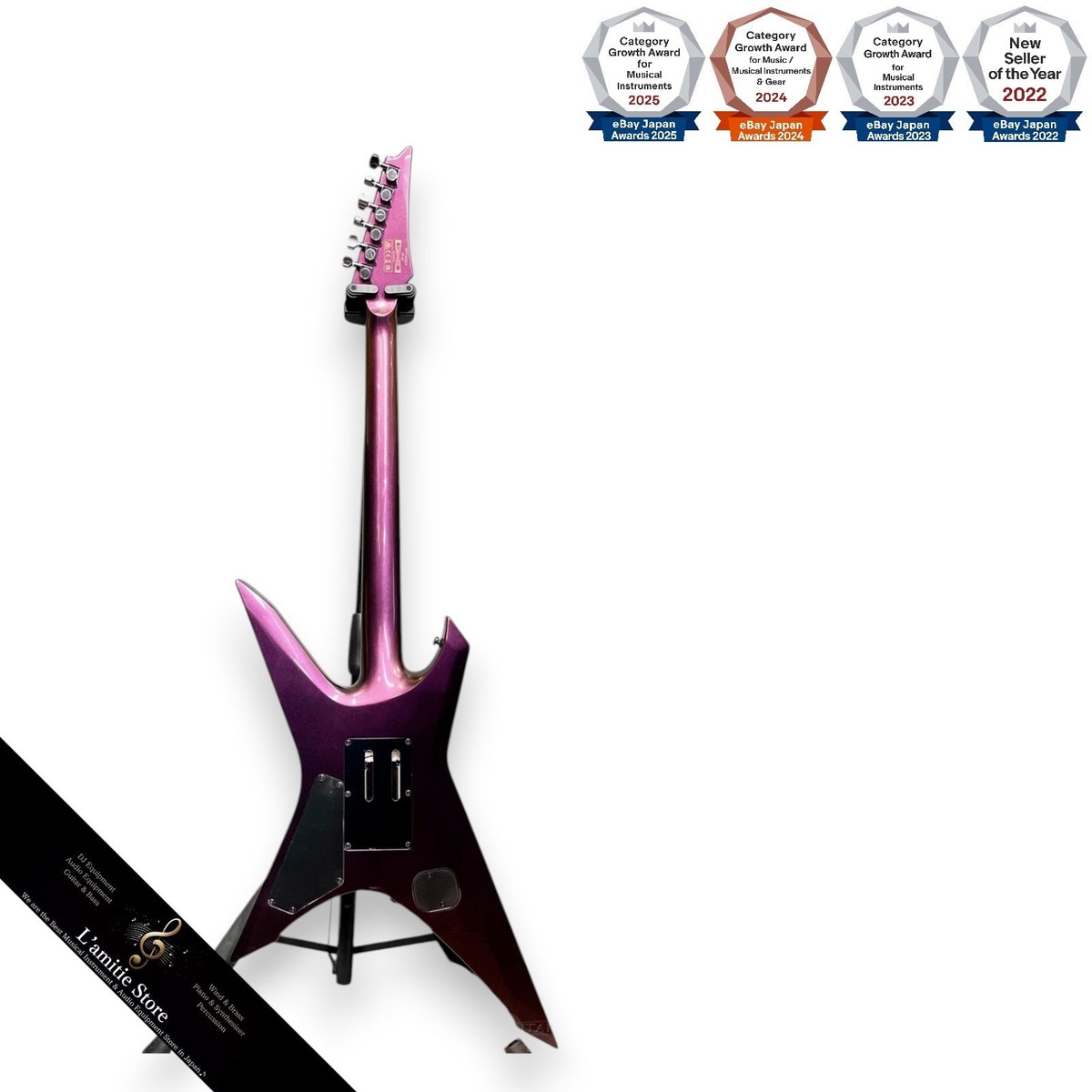 Ibanez Xiphos XPT420DX Chrome Gold Chameleon Guitar with