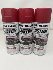 Rust-oleum Premium Custom Lacquer Paint 11 Oz. Matte Red 311484 Pack Of 3 