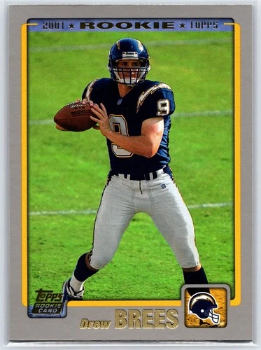 2001 Topps Football - DREW BREES #328 Rookie Card