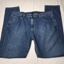 Johnnie O Jeans Men's 40x34 Morning Blue Dark Denim Stretch Made 02/22 Straight