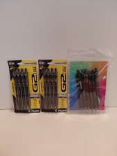Pilot G2 Edge Gel Rollerball Pen Fine 0.7mm Lot 14 Pens Black Ink Textured Grip