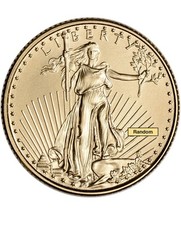 American Gold Eagle Coin (1/10 oz) $5 - BU - Random Date 5799.90 per troy oz