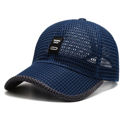 Herren Mesh Baseball Cap Atmungsaktiv Sommer Snapback Trucker Hut