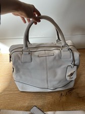 Diane von Furstenberg  Bren  DVF Leather Satchel   Chalk/Light Beige