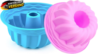 Mini-Gugelhupf Backform Silikon FüR Kuchen Muffins & Desserts, 7Cm, Wiederverwen