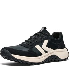 KEEN Men's KS86 Comfortable Durable Retro Style Sneakers, Black/Birch Size 10.5