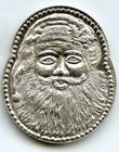 1982 Santa Claus Merry Christmas 999 Silver 1 oz Art Medal Vintage Bullion R210