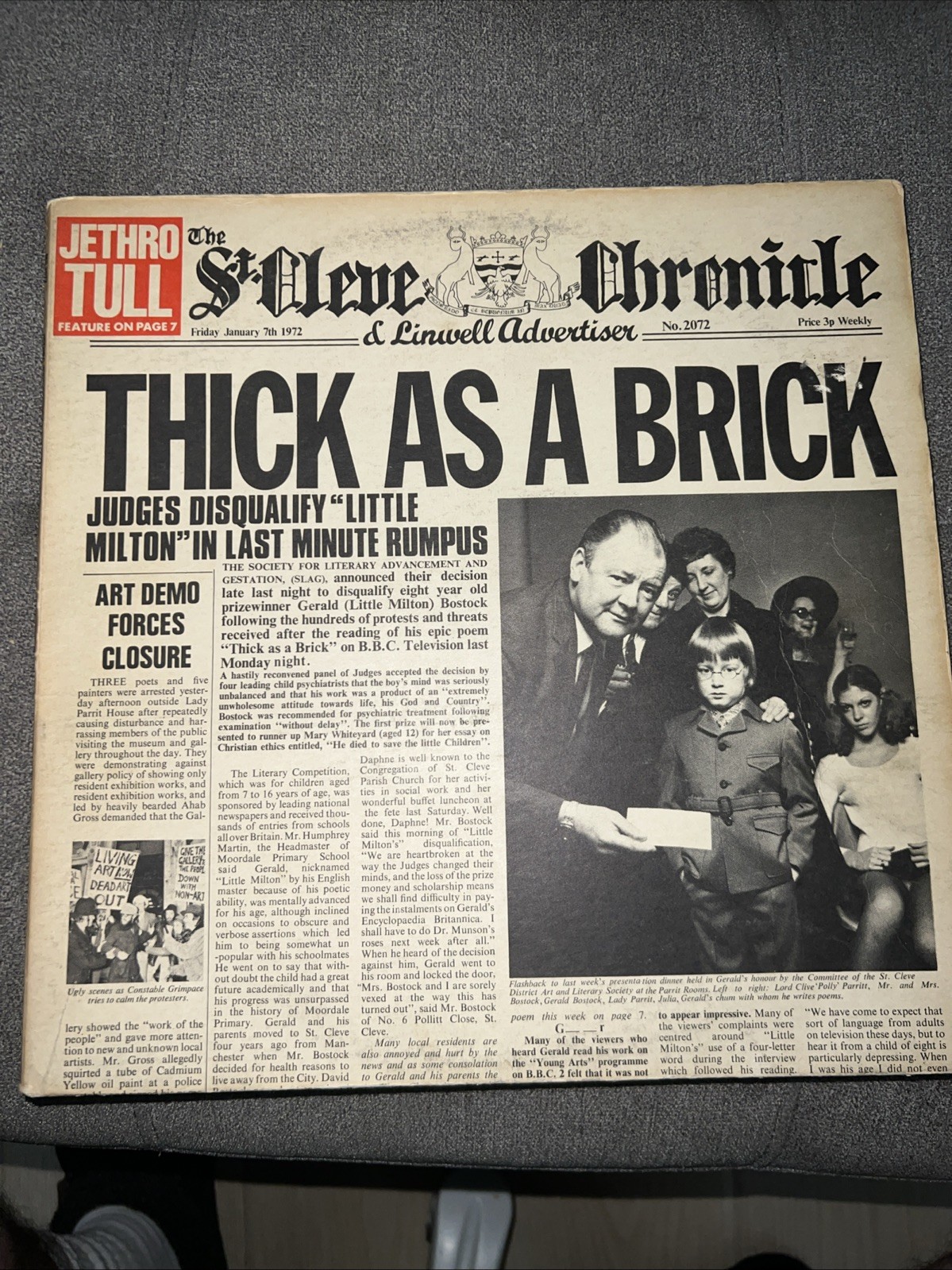 Jethro Tull - Thick As A Brick CHR 1003 Gatefold / Chrysalis