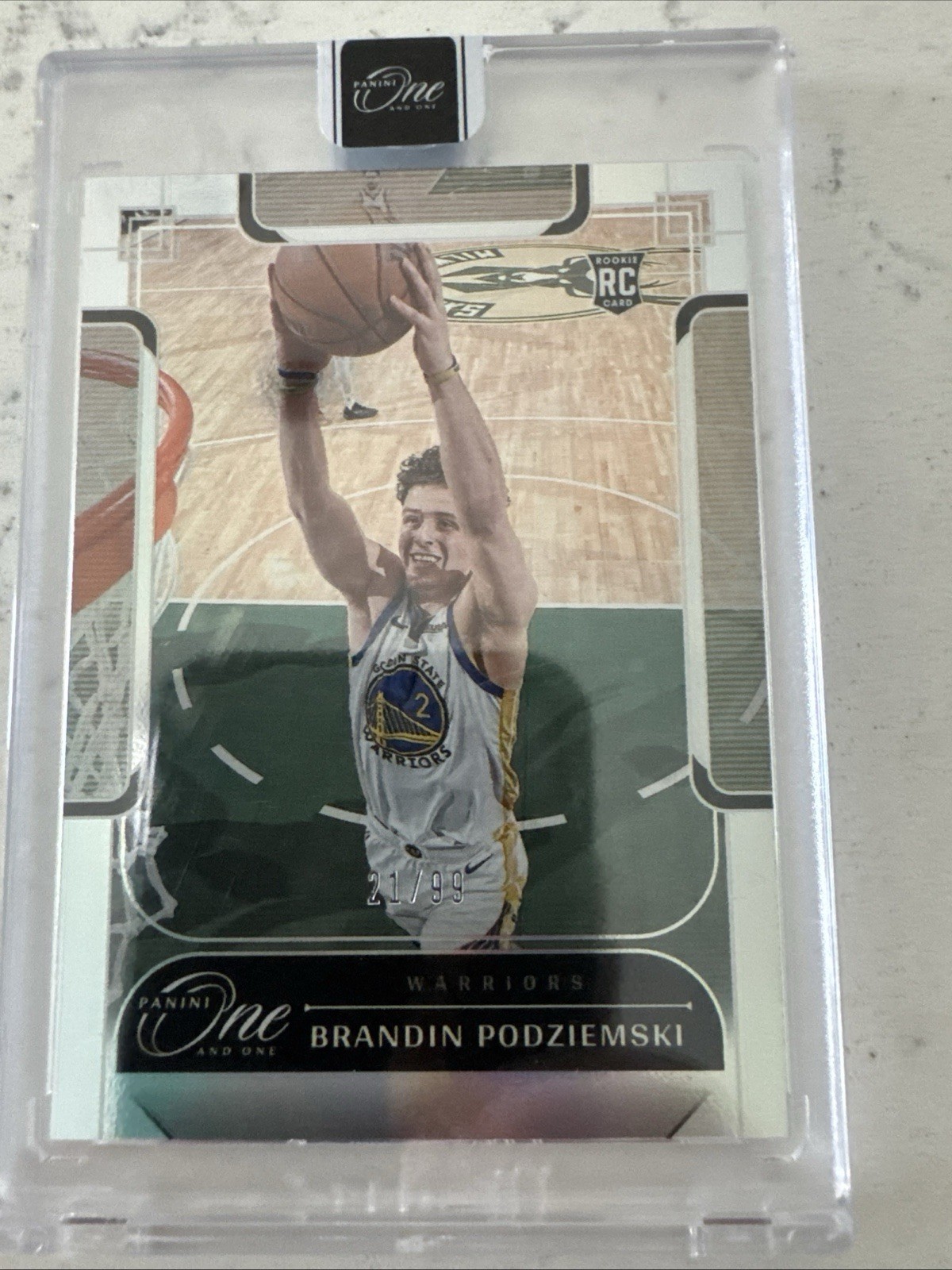 2023-24 Panini One and One - Rookies Brandin Podziemski #120 /99 (RC)