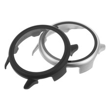 2pcs Full Coverage Watch Protector Tempered Glass Film Case Shockproof Hard PC