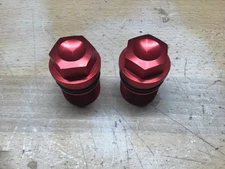 Yamaha AT1 CT1 IT125 MX125 TY175 YZ125 Front Fork Bolt Cap Aftermarket Red