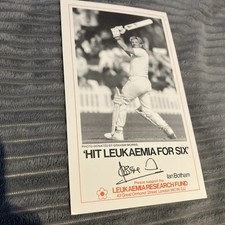 Ian Botham Hit Leukameia for six card