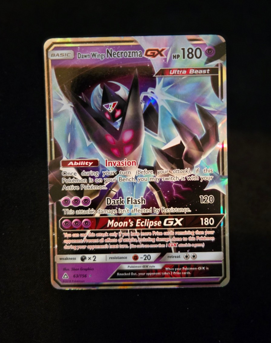 Pokemon TCG Dawn Wings Necrozma GX 63/156 Ultra Prism NM/M HOLO