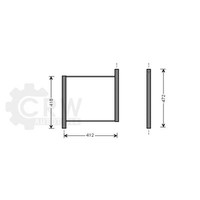AVA Quality Cooling WasserküHler KüHlrippen GelöTet FüR Smart Fortwo Coupe 450