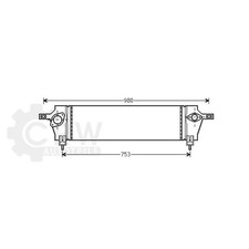 Ladeluftkühler für Nissan Qashqai +2 I 2.0 dCi Bj.07-13