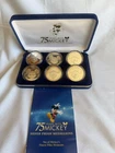 Disney Mickey Mouse 75th Anniversary Proof Silver Medallions 6 Coin Set