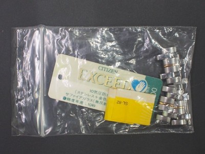 CITIZEN Genuine 3 Link EXCEED EBR74-1071 Watch Band Parts Combo Color 16.5mm