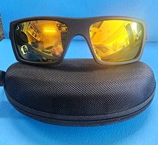 Oakley Fuel Cell Style Sunglasses Black Frame Gold Mirrored Lenses, Case/Pouches