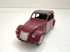 Vintage Dinky CITROEN 2CV Car - Made in France - Maroon/Black