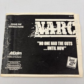 Narc (Nintendo NES)  Game  CIB With Manual! Complete Excellent Authentic