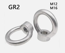 Titanium GR2 Shoulder Pattern Machinery LIFTING EYE NUTS M12 M16