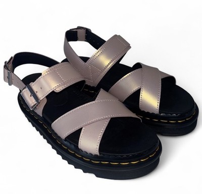 New Dr. Martens Women s Voss II Platform Sandals Adjustable Straps Size 8-8.5 