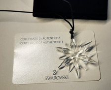 SWAROVSKI originale - FIOCCO DI NEVE 2011 Decorazione Natalizia Stella Piccola
