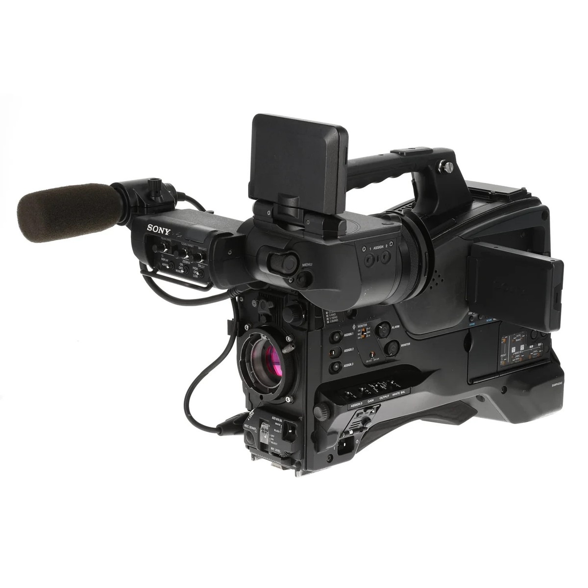 SONY PXW-Z450 HDVF-EL30 XDCAM Shoulder Camcorder 1652h